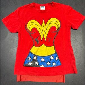 Rubie's Red and Yellow Wonder Woman Heroic Tee w/Cape